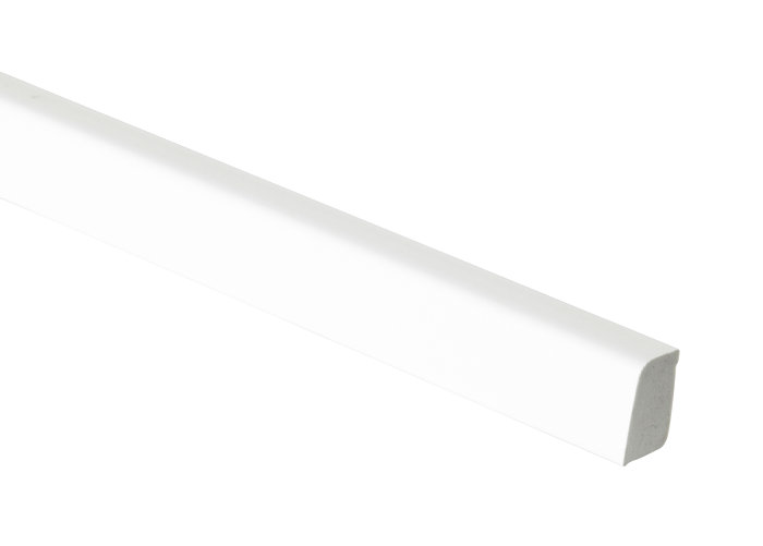 Vaskelist plast hvit – 15 x 22 x 3000 mm